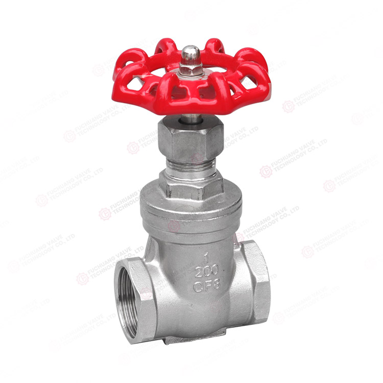 Threaded gate valve
